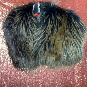 Alice + Olivia raccoon vest